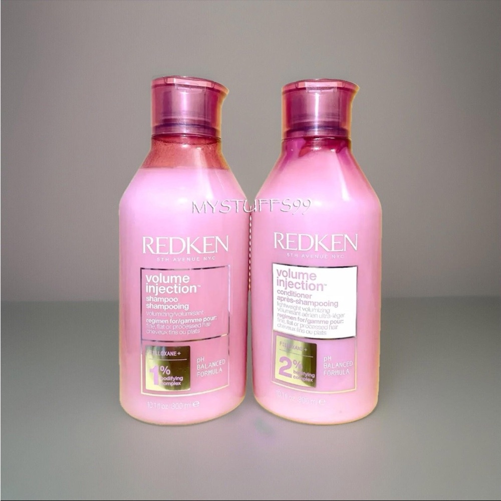 Redken Pink Volume Injection Shampoo and Conditioner Set